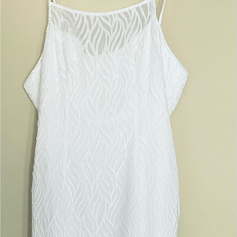 Elegant White Wedding Dress, Size 18
